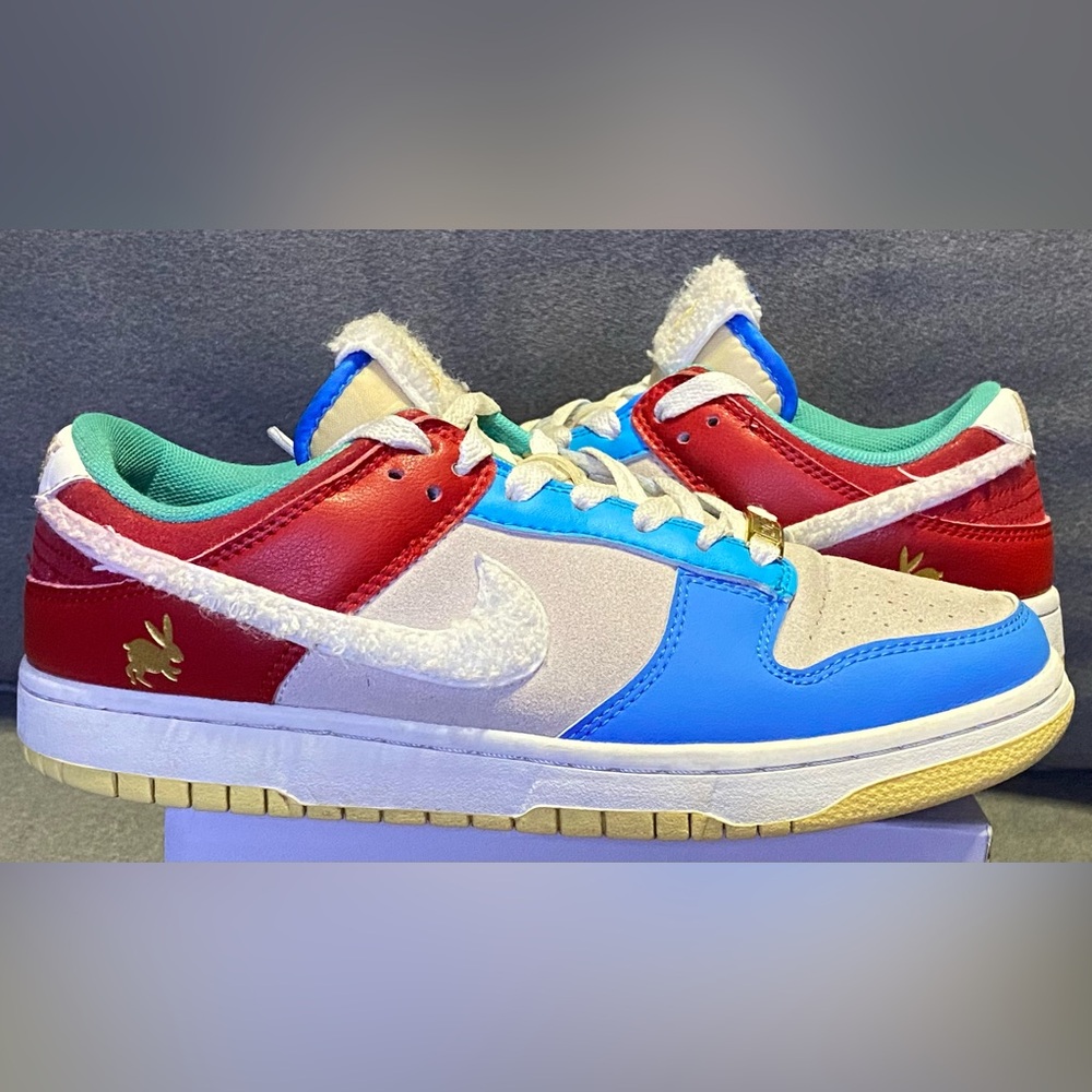 Nike Air Dunk Low Retro PRM Year Of The Rabbit Blue Orange Cream FD4203-111 Sz 7